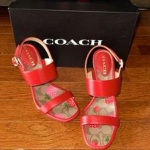 Brand New Women’s COACH Rori Sandals Heels